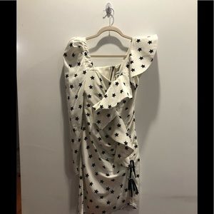 Self-Portrait One Shoulder Mini Dress